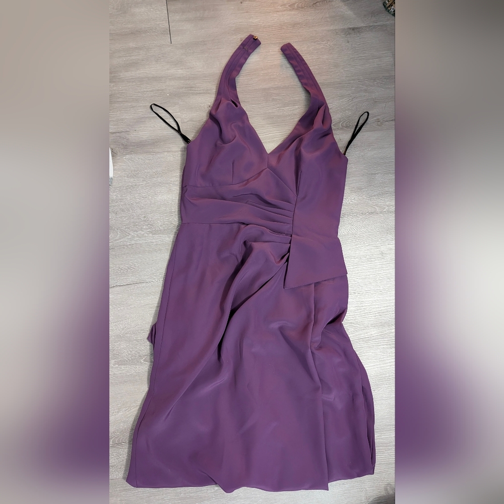 Deep Purple Backless Gown Size14
